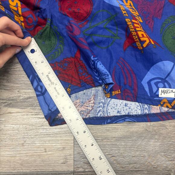 NWT‎ Vintage 90s Star Trek The Next Generation AOP Mens L Shorts USA Deadstock - Picture 6 of 9